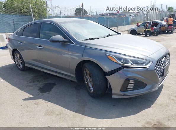 5NPE34AF8KH753045 2019 HYUNDAI SONATA Gray Delantero derecho