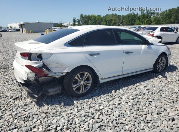 5NPE34AF8KH773182 2019 HYUNDAI SONATA Белый Задняя правая четверть
