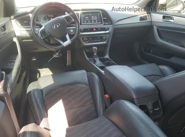 5NPE34AF8KH773182 2019 HYUNDAI SONATA Белый Вид панели приборов