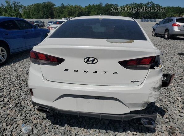 5NPE34AF8KH773182 2019 HYUNDAI SONATA Белый Вид сзади