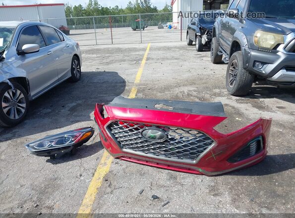 5NPE34AF8KH802292 2019 HYUNDAI SONATA Красный Вид щитка приборов
