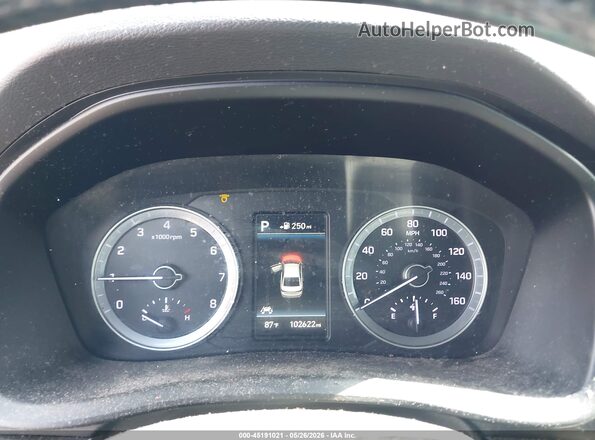 5NPE34AF8KH802292 2019 HYUNDAI SONATA Красный Вид задних сидений