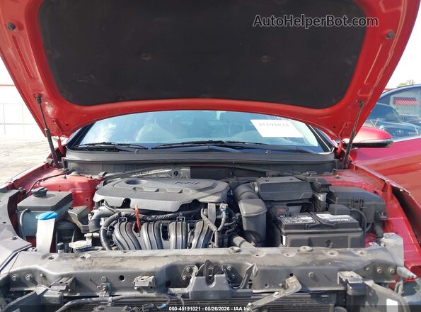 5NPE34AF8KH802292 2019 HYUNDAI SONATA Красный Вид сзади