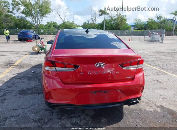 5NPE34AF8KH802292 2019 HYUNDAI SONATA Красный 