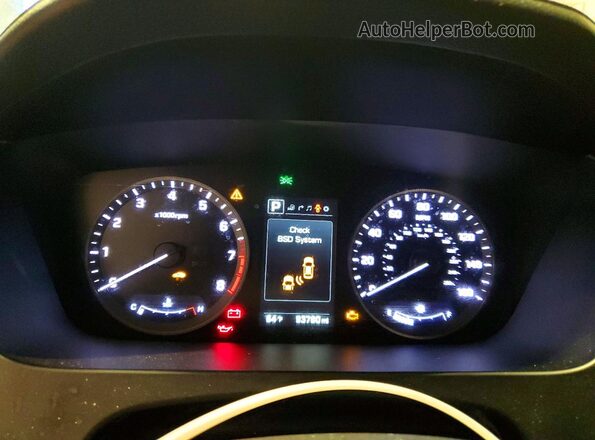 5NPE34AF9HH484854 2017 HYUNDAI SONATA Белый Вид щитка приборов