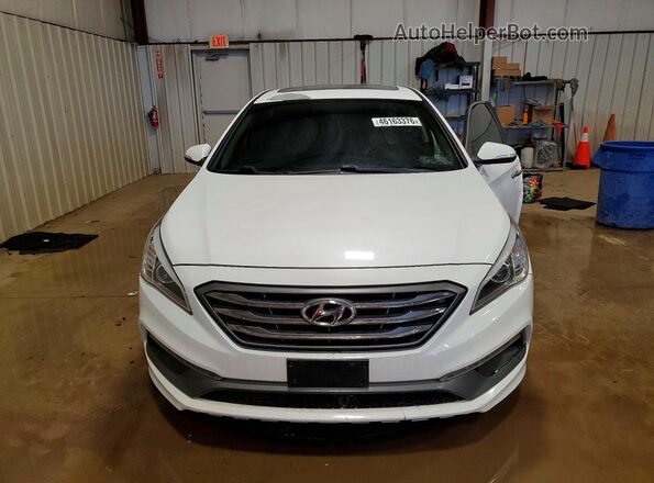 5NPE34AF9HH484854 2017 HYUNDAI SONATA Белый Вид спереди