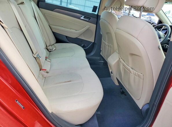 5NPE34AF9HH493943 2017 HYUNDAI SONATA Бордовый Вид задних сидений