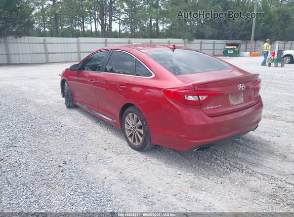 5NPE34AF9HH546236 2017 HYUNDAI SONATA Red Tył lewy