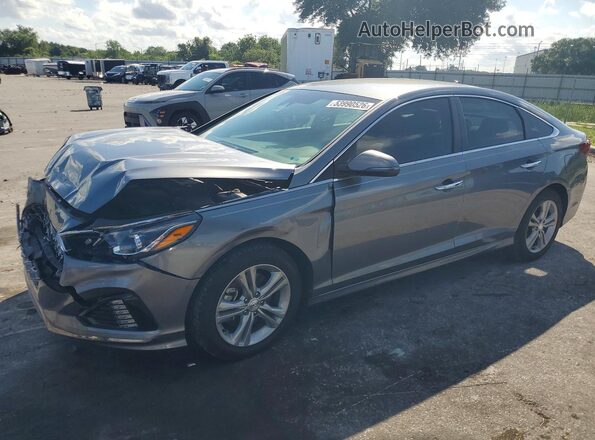 5NPE34AF9KH757797 2019 HYUNDAI SONATA Серый Передняя левая четверть