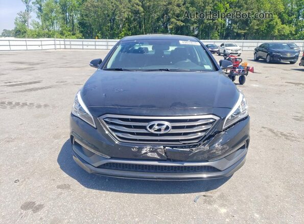 5NPE34AFXGH300990 2016 HYUNDAI SONATA Black წინა ხედი