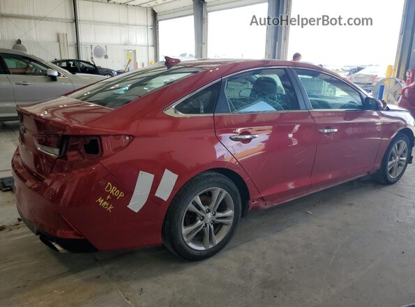 5NPE34AFXJH664656 2018 HYUNDAI SONATA Red Rear right