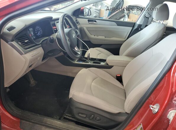 5NPE34AFXJH664656 2018 HYUNDAI SONATA Red Front interior view
