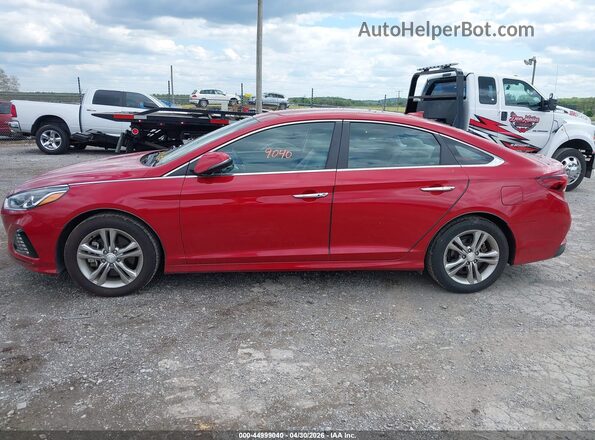5NPE34AFXKH755735 2019 HYUNDAI SONATA Красный Панорамный вид салона 360°