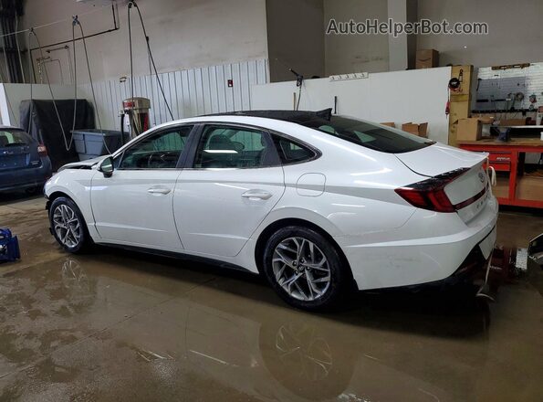 5NPEF4JA0MH090228 2021 HYUNDAI SONATA Белый Задняя левая четверть