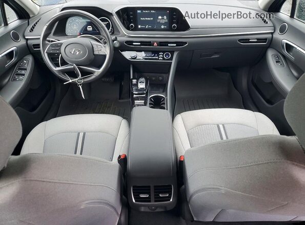 5NPEF4JA4MH102798 2021 HYUNDAI SONATA Blue Dashboard view