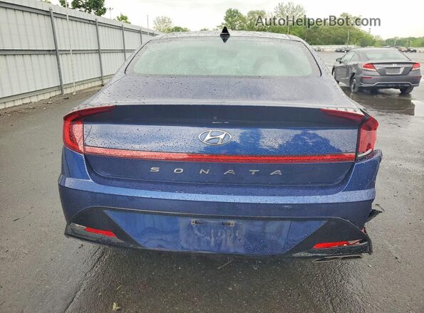 5NPEF4JA4MH102798 2021 HYUNDAI SONATA Blue Rear view