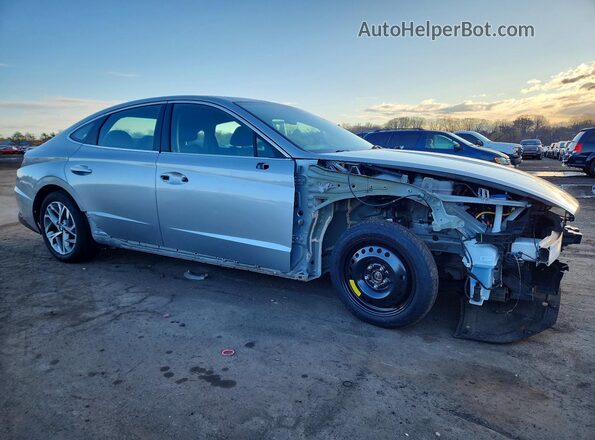 5NPEF4JA8MH090199 2021 HYUNDAI SONATA Серебряный Передняя правая четверть