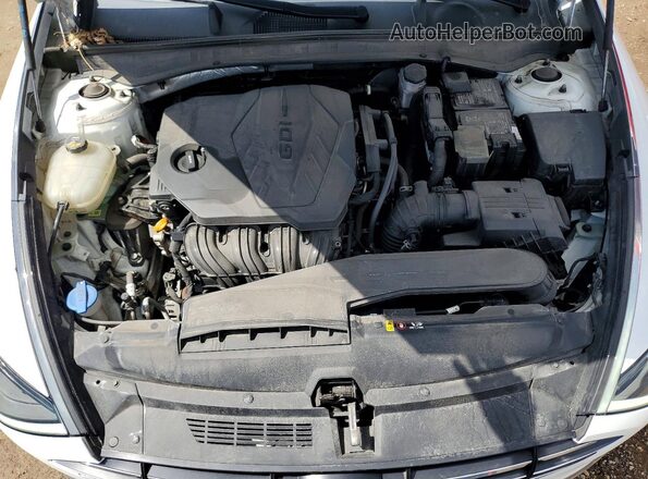 5NPEG4JA0MH072275 2021 HYUNDAI SONATA Белый Вид задней части салона