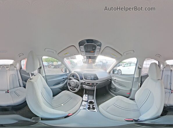 5NPEG4JA0MH077122 2021 HYUNDAI SONATA White Widok naklejki z numerem VIN