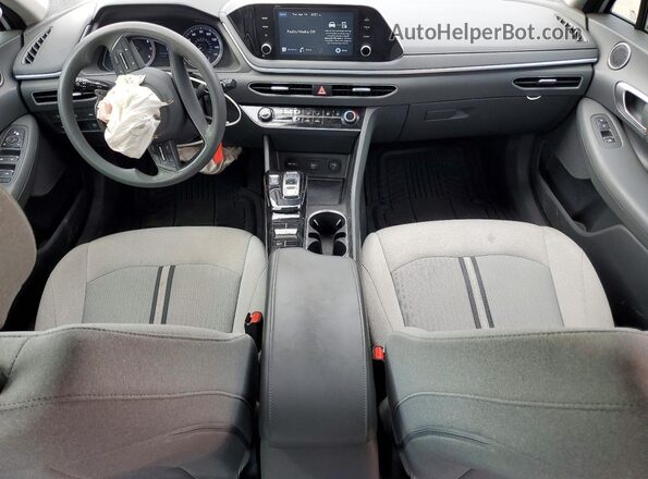 5NPEG4JAXMH075328 2021 HYUNDAI SONATA White Widok deski rozdzielczej
