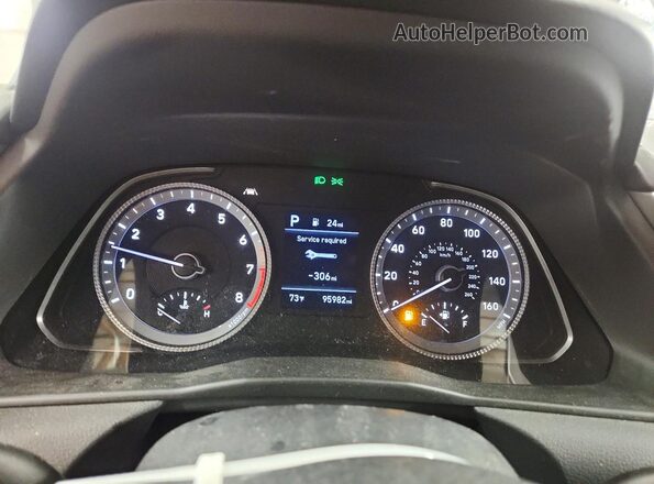 5NPEG4JAXMH102737 2021 HYUNDAI SONATA Gray Սարքավորումների վահանակի տեսք