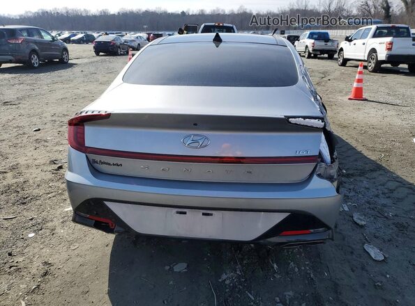 5NPEJ4J25MH069446 2021 HYUNDAI SONATA Silver Вид ззаду