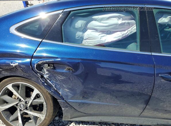 5NPEJ4J26NH140106 2022 HYUNDAI SONATA Синий Вид задних сидений