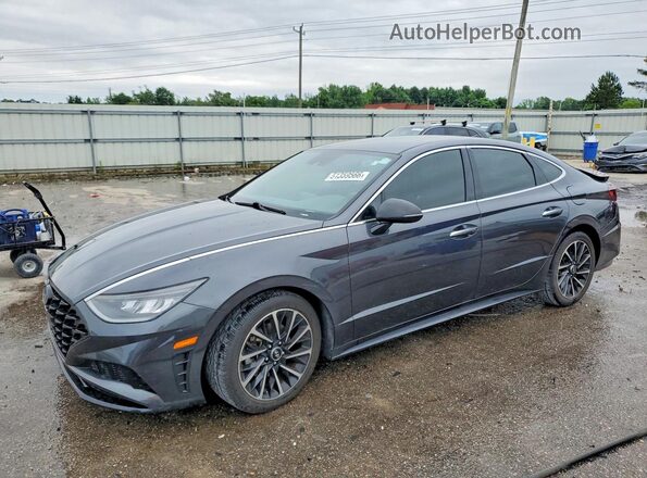 5NPEJ4J27LH011935 2020 HYUNDAI SONATA Угольный Передняя левая четверть