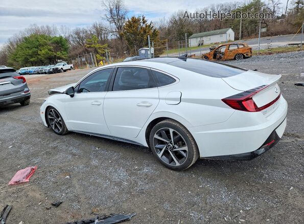 5NPEJ4J27NH138140 2022 HYUNDAI SONATA White Հետևի ձախ