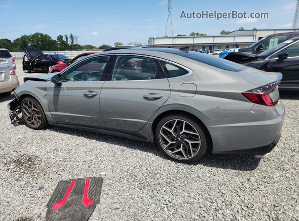 5NPEK4JC2NH138097 2022 HYUNDAI SONATA Gray Задня ліва чверть