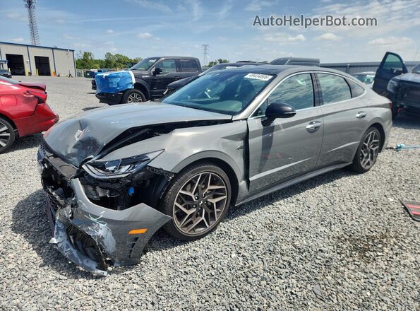 5NPEK4JC2NH138097 2022 HYUNDAI SONATA Gray Передня ліва чверть