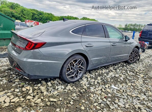 5NPEK4JC3MH110758 2021 HYUNDAI SONATA Gray Rear right