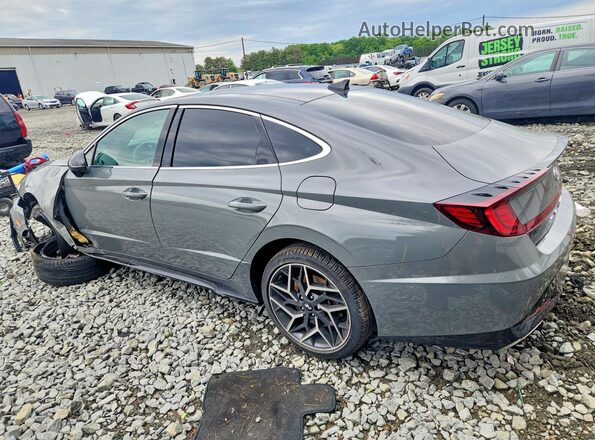5NPEK4JC3MH110758 2021 HYUNDAI SONATA Gray Rear left