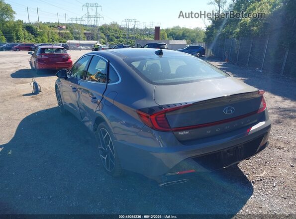 5NPEK4JC8MH108505 2021 HYUNDAI SONATA Серый Задняя левая четверть
