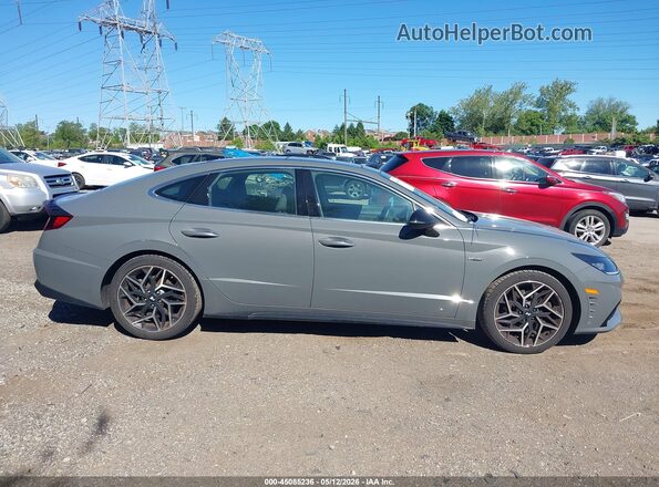 5NPEK4JC8MH108505 2021 HYUNDAI SONATA Серый Вид задней части салона