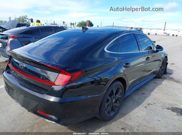 5NPEK4JCXNH141992 2022 HYUNDAI SONATA Черный Задняя правая четверть