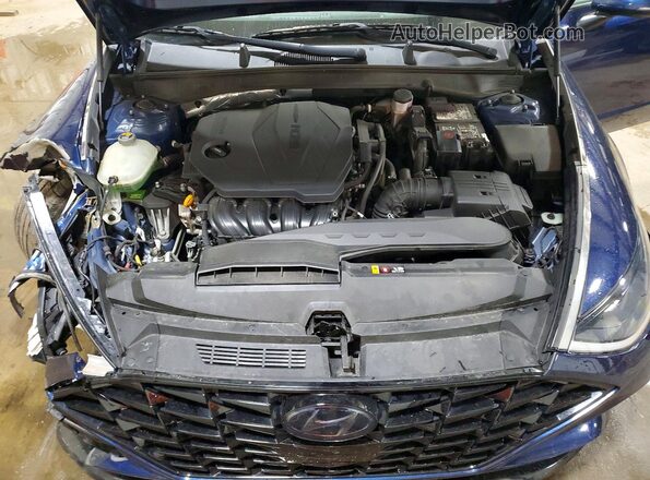 5NPEL4JAXLH055235 2020 HYUNDAI SONATA Blue Widok wnętrza z tyłu