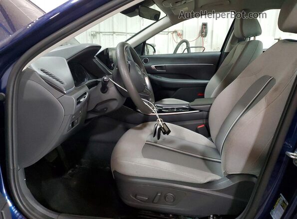 5NPEL4JAXLH055235 2020 HYUNDAI SONATA Blue Widok wnętrza z przodu