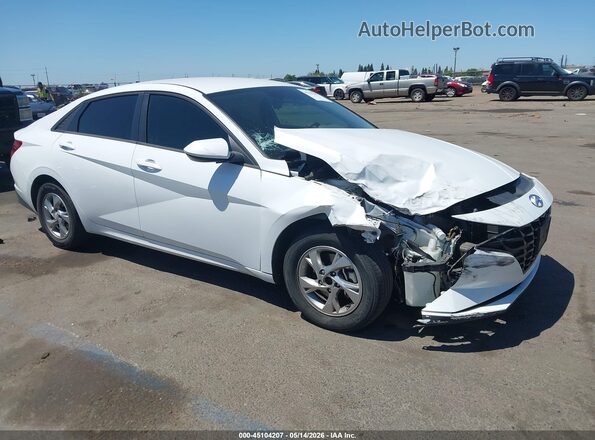 5NPLL4AG0MH036609 2021 HYUNDAI ELANTRA Белый Передняя правая четверть