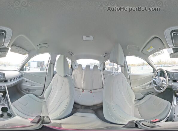 5NPLL4AG1MH048459 2021 HYUNDAI ELANTRA White VIN კოდის სტიკერის ხედი