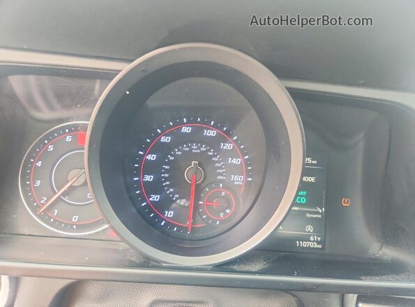 5NPLL4AG3MH043733 2021 HYUNDAI ELANTRA Красный Вид щитка приборов
