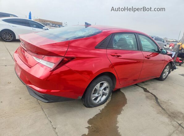 5NPLL4AG3MH043733 2021 HYUNDAI ELANTRA Красный Задняя правая четверть