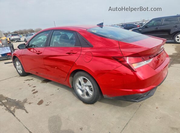 5NPLL4AG3MH043733 2021 HYUNDAI ELANTRA Красный Задняя левая четверть