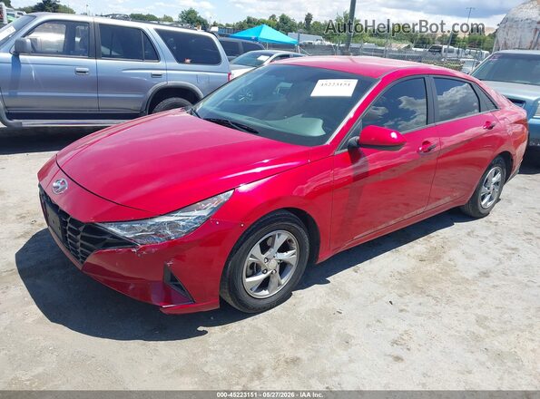 5NPLL4AG5MH049484 2021 HYUNDAI ELANTRA Красный Передняя левая четверть