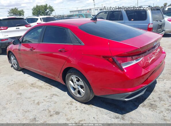 5NPLL4AG5MH049484 2021 HYUNDAI ELANTRA Красный Задняя левая четверть