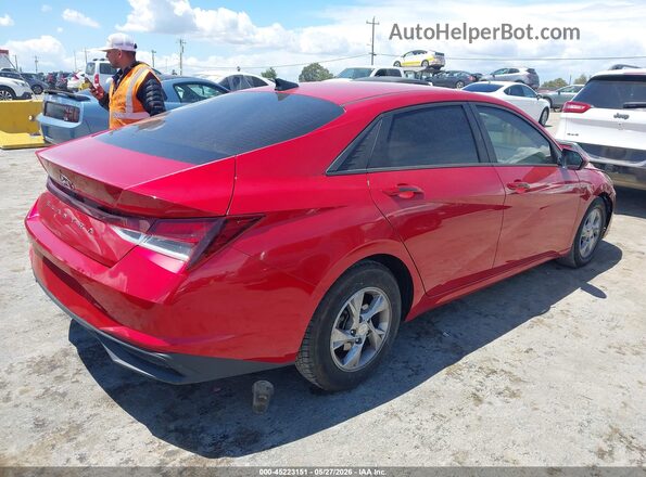 5NPLL4AG5MH049484 2021 HYUNDAI ELANTRA Красный Задняя правая четверть
