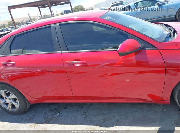 5NPLL4AG5MH049484 2021 HYUNDAI ELANTRA Красный Вид задней части салона