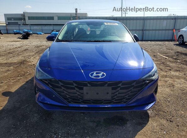 5NPLL4AG8MH015054 2021 HYUNDAI ELANTRA Синий Вид спереди