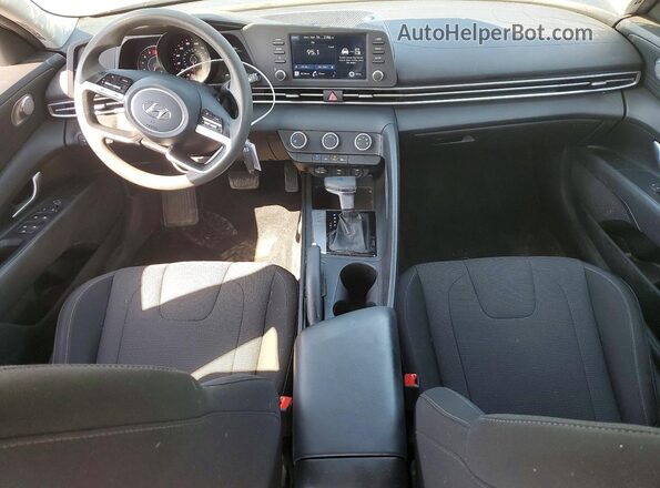 5NPLL4AG8MH015054 2021 HYUNDAI ELANTRA Синий Вид панели приборов