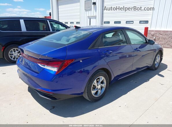5NPLL4AG8MH045980 2021 HYUNDAI ELANTRA Синий Задняя правая четверть